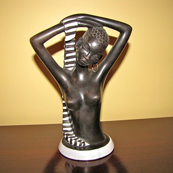 Rare Anzengruber Austria Terracotta Torso - Art Deco