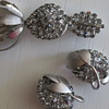 Supersized Gray Rhinestone Demi Parure UnMarked Beauty