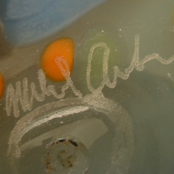 Mystery signature - Art Glass