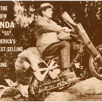 1962 - Honda "Trail 55" Motorcycle Sales Brochure - Paper