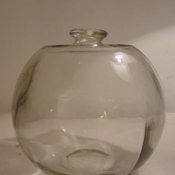 Glass ball with strange closed top - Fishing