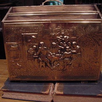 Brass & Wood Magazine Box