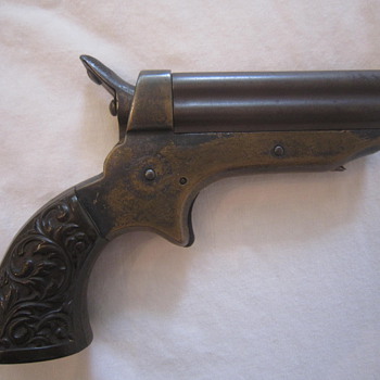 1859 Antique Old C. Sharps Philada PA Pepperbox .22 4 Shot Gun Pistol - Outdoor Sports