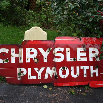 chrysler plymouth neon dealership sign - Signs