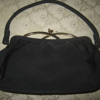 Vintage Garay Navy Blue Handbag,  ca. 1940s 