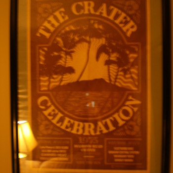 Crater Celebration Poster from 7/4/1975 - Posters and Prints