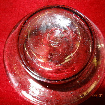 Antique or Vintage bubble hand blown glass hat?