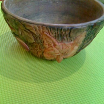 Weller Ware Fox and Apple - Art Pottery