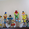 Small selection of Murano glass clowns