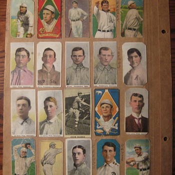 Antique baseball card scrapbook from the early 1900's - Baseball