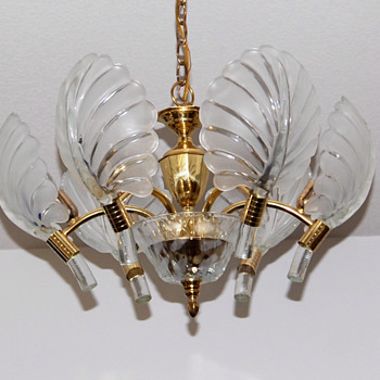 Glass Clam Shell Chandelier -- Project Complete