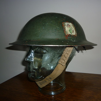 British WWII Home Guard steel helmet. - Military and Wartime
