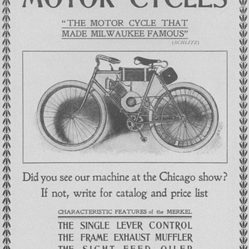 1902 Merkel Motor Bicycle Advertisement