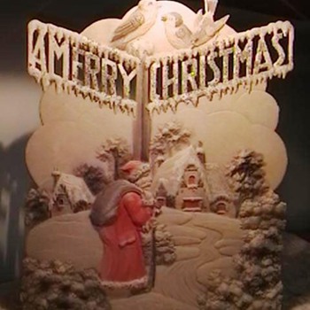 Early 1900's Standup Christmas Decoration 
