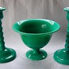 Flint Glass Console Set