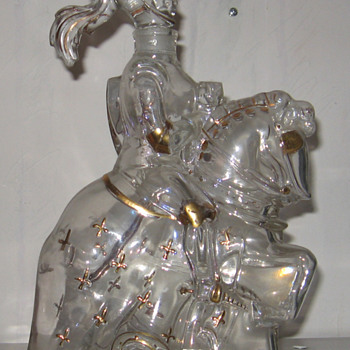 My favourite knight in glass and gold - Bottles