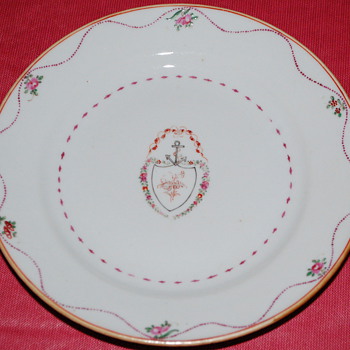 18th Century Lowestoft commissioned by an early family member.
