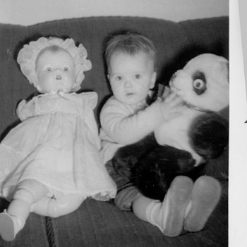  Me My first Doll and Teddy Bear ( Hope this doesn't date me :-)  - Photographs