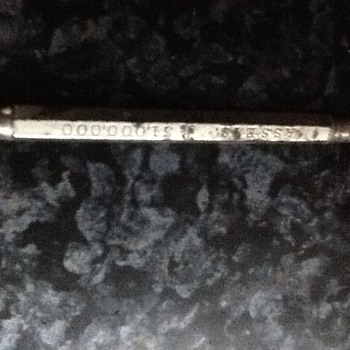 Old silver pencil - Pens
