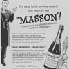 1955 Paul Masson Champagne Advertisement