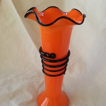 Czech Tango Vase 1930's - Art Glass