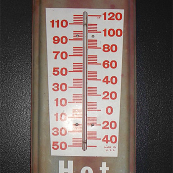 70's Dr Pepper Hot or Cold thermometer - Advertising