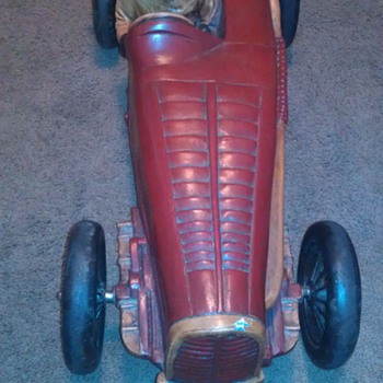 Red Wood Racing Car - Model Cars