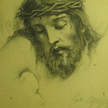 Station of the cross 1869 drawing.