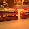 Matchbox Toy buses.  Great detail, advertising and colorful...