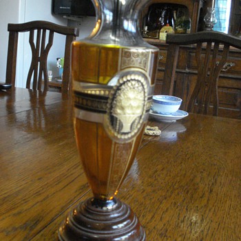 Bohemian schwartzlot vase, possibly steinschönau - Art Glass