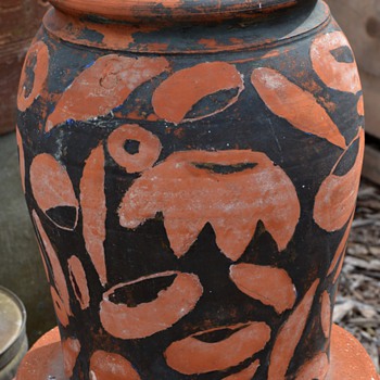 To clean or not to clean? J. A. Bauer Pottery 4 Gal Crock - Los Angeles - Art Pottery