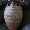 Antique Zodiac Dragon Symbol Stoneware Jar/ Jug / Vase