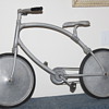 Very cool vintage child's "space age" aluminum bicycle.