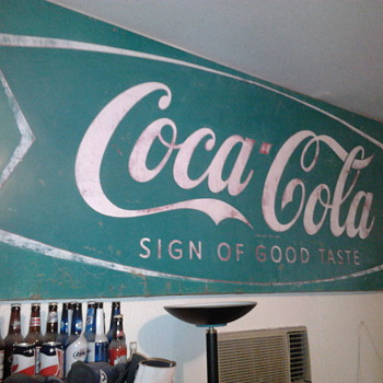 Green Coca Cola Sign