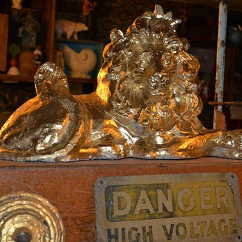Before / After My Shabby Chic Gold Lion - Animals