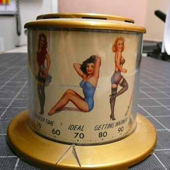 Thompson Pin Up Thermometer 1940's Super 8Rare Beauties - Advertising