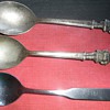 Vintage Campbell's soup spoons and a Vintage Spaghetti-O's spoon