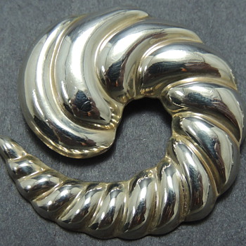 2 Modernist Sterling Silver Pins