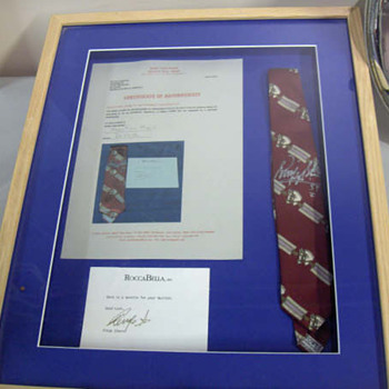 Ringo Starr's owned and worn and signed tie...