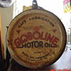 Globoline Motor Oil...5 Gallon Oil Rocker Can...Rusk Oil Company...Philadelphia, Pa.