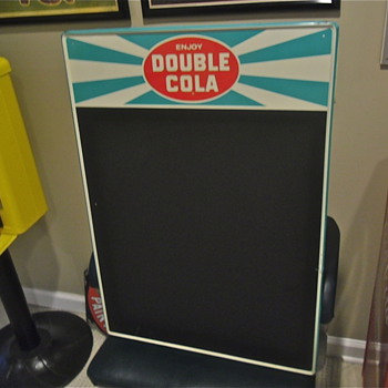 Double Cola Chalkboard 50s era