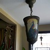Reverse painted Three Panel Light fixture