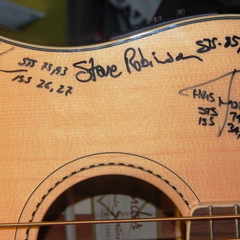 New Fender Acoustic-Electric Bass Guitar signed by Max Q: All Astronaut Band