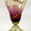 Harrach Gilt/enameled drinking glass, shaded purple to clear