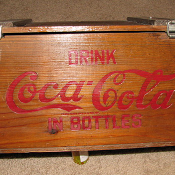Vintage Coca Cola Wood Crate