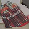 Couple Coca Cola Santa/Bottle cardboard signs