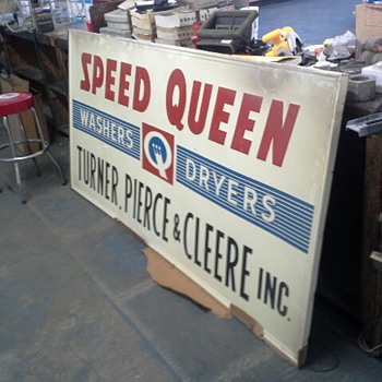 Speed Queen Store Sign possibly from the '50s or '60s