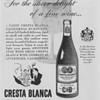 1954 Cresta Blanca Advertisement