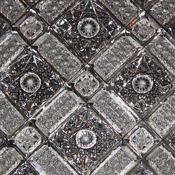 Lead Cristal Plate etched 19./20.Cent Bohemian Brilliant Cut - Art Glass