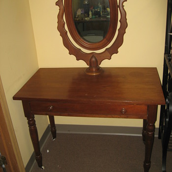 Old Vanity W/ Mirror - Furniture
